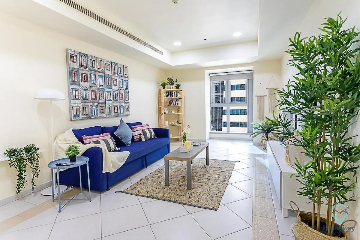 Apartment 1 Bedroom Blue Chic Dubai Marina, Steps To Beach!